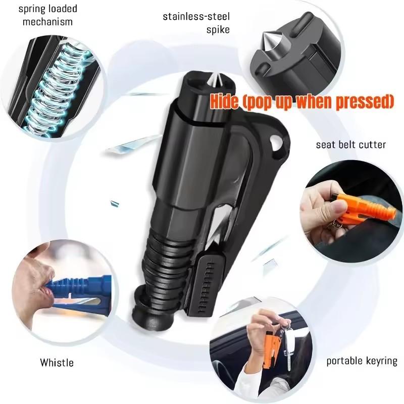 3 In1 Broken Window Hammer Car Safety Hammer Auto Glass Window Breaking Tool Escape Safety Hammer Belt Cutter Emergency Tools