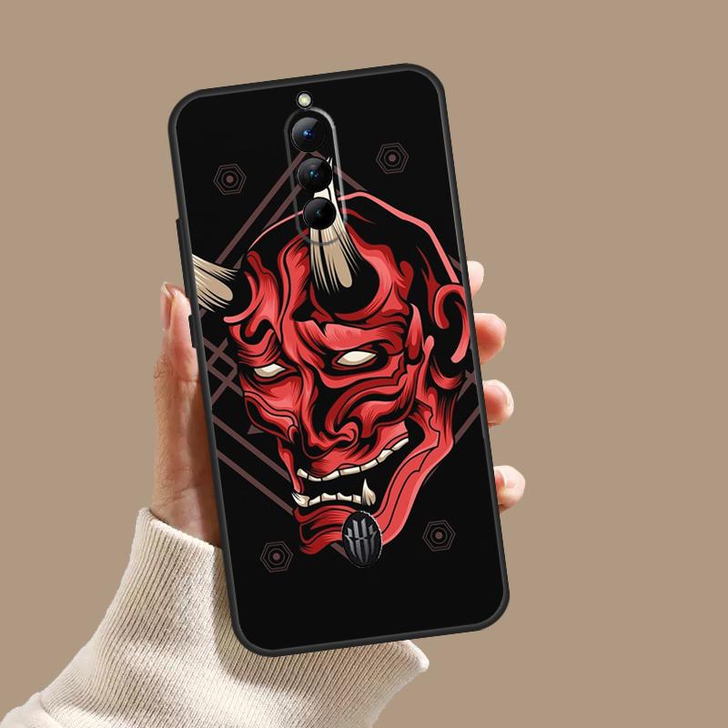 Чехол-маска Они Самурая для ZTE Nubia Red Magic 11 9S 8S 8 9 10 10S Pro Plus 6 7 6S 7S Pro 5G 6R 10 Air