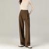 Xinge Women's Thickened Tencel Wool Wide-Leg Suit Pants for Autumn/Winter 2024