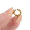 5pcs Stainless Steel Spring Clasp Round Keychain Clips Hook Buckles Connector for Bracelet Necklace DIY Jewelry Making Supplies