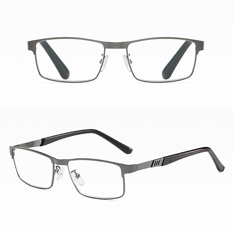 Оптические пресбиопические металлические очки для чтения +1,0 1,5 2,0 2,5 3 3,5 4,0 Anti Blue-ray для чтения мужчин и бизнеса