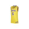 Круглый вырез свитера Винтаж баскетбол Лос-Анджелес Лейкерс Джеймс 6 Детские топы Амарилло-желтый DR0865-728