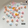 50 шт. 3D Ледяные Полупрозрачные Градиентные Цветы-Цветы Шармы для Ногтей Светящиеся Маникюрные Арт-Украшения для Дизайна Ногтей