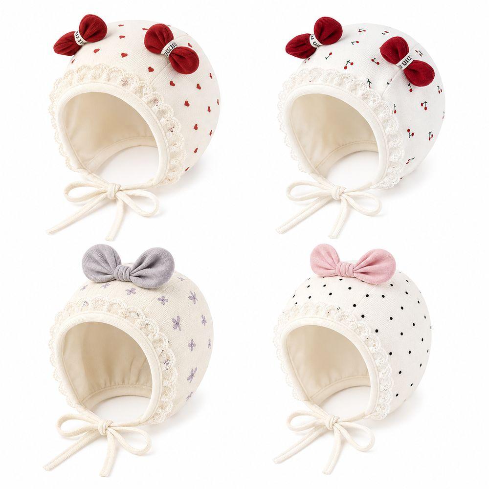 Cotton Baby Hat Windproof Infant Bonnet New Baby Girls Cap Spring Autumn Wear