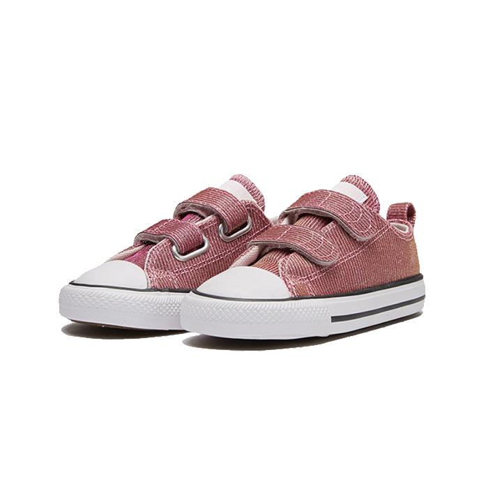 Converse Кеды Chuck Taylor All Star Space Star 2V с низким верхом для малышей, кирпично-красные, детские