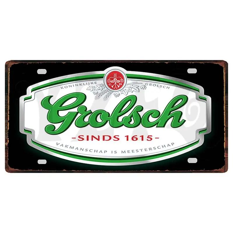 Металлическая табличка Бельгийское пиво 6x12 дюймов Duvel Jupiler Zot Пластина для стены Дома Ресторана Ремесленное Декорирование 30X15CM DC-1636A