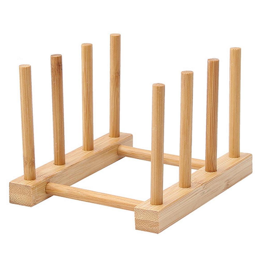 Бамбуковая сушилка для хранения мисок, тарелок, многофункциональная сушилка для тарелок для домашней кухни
