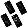 Черный Белый Сексуальный Лайн-арт Чехол для Телефона Для Samsung Galaxy A01 A03 Core A04 E A02 A05 A10 A20 A21 A30 A50 S A6 A8 + A7 Черная Крышка