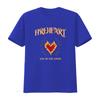 Vintage Retro Fireheart Burning Heart Motivational Slogan Print Casual Streetwear T Shirt Vintage Washed Stylish Streetwear
