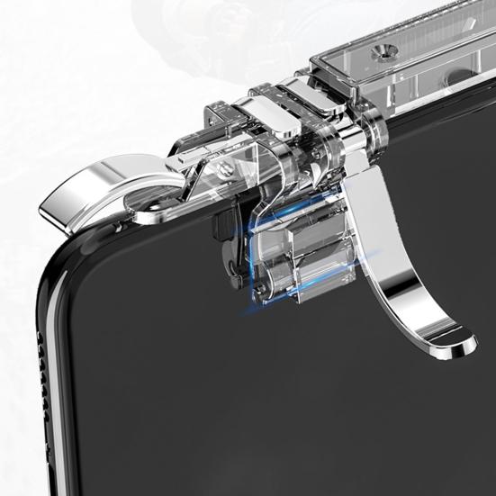 K19 Gaming Trigger Mini Six Finger Control Metal Game Shooter Fire Button Aim Key for Smartphone