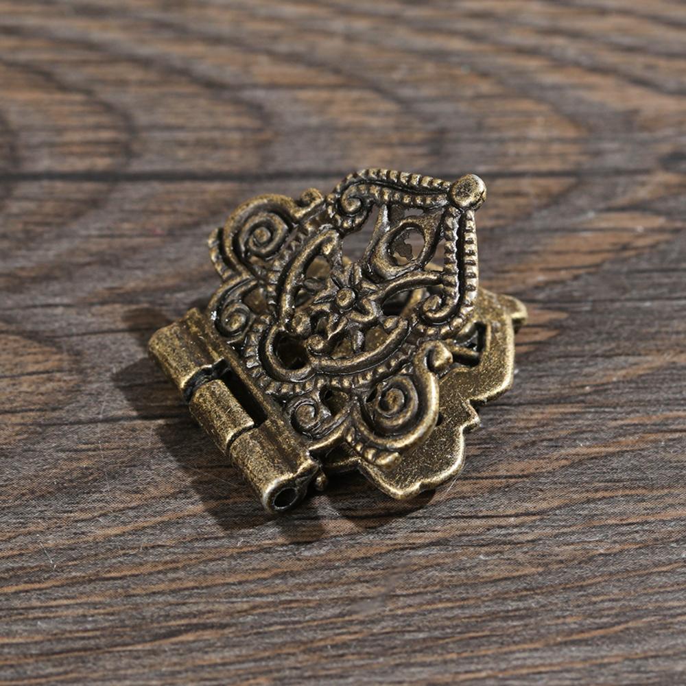 Decorative Lace Mini Chinese Style Zinc Zinc Alloy Antique Butt Hinges Furniture Hardware Hollow Flower