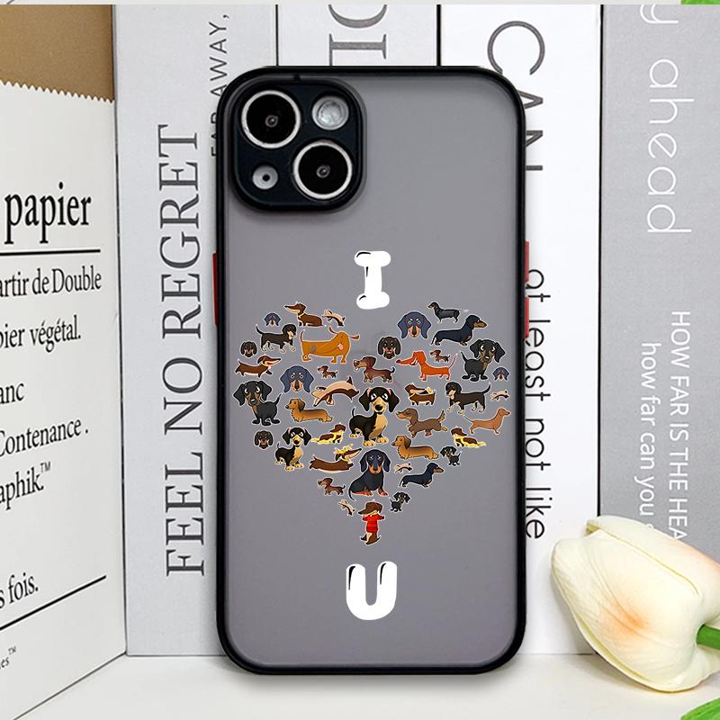 Забавный Мультяшный Такса Милый Рисунок Собаки Чехол для Телефона для Xiaomi Redmi Note 14 Pro Plus 4G 13 12 11 11T 10 Pro+ 9 8 PRO 5G Чехол