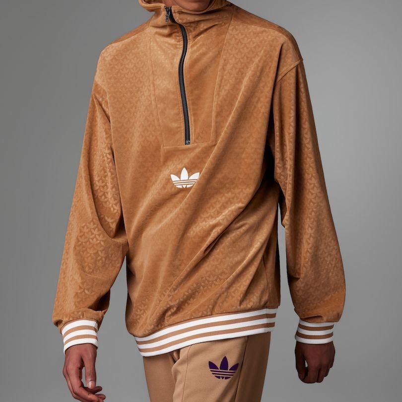 adidas Оригиналы Adicolor Heritage Now Воротник-стойка Велюровый топ IB3421