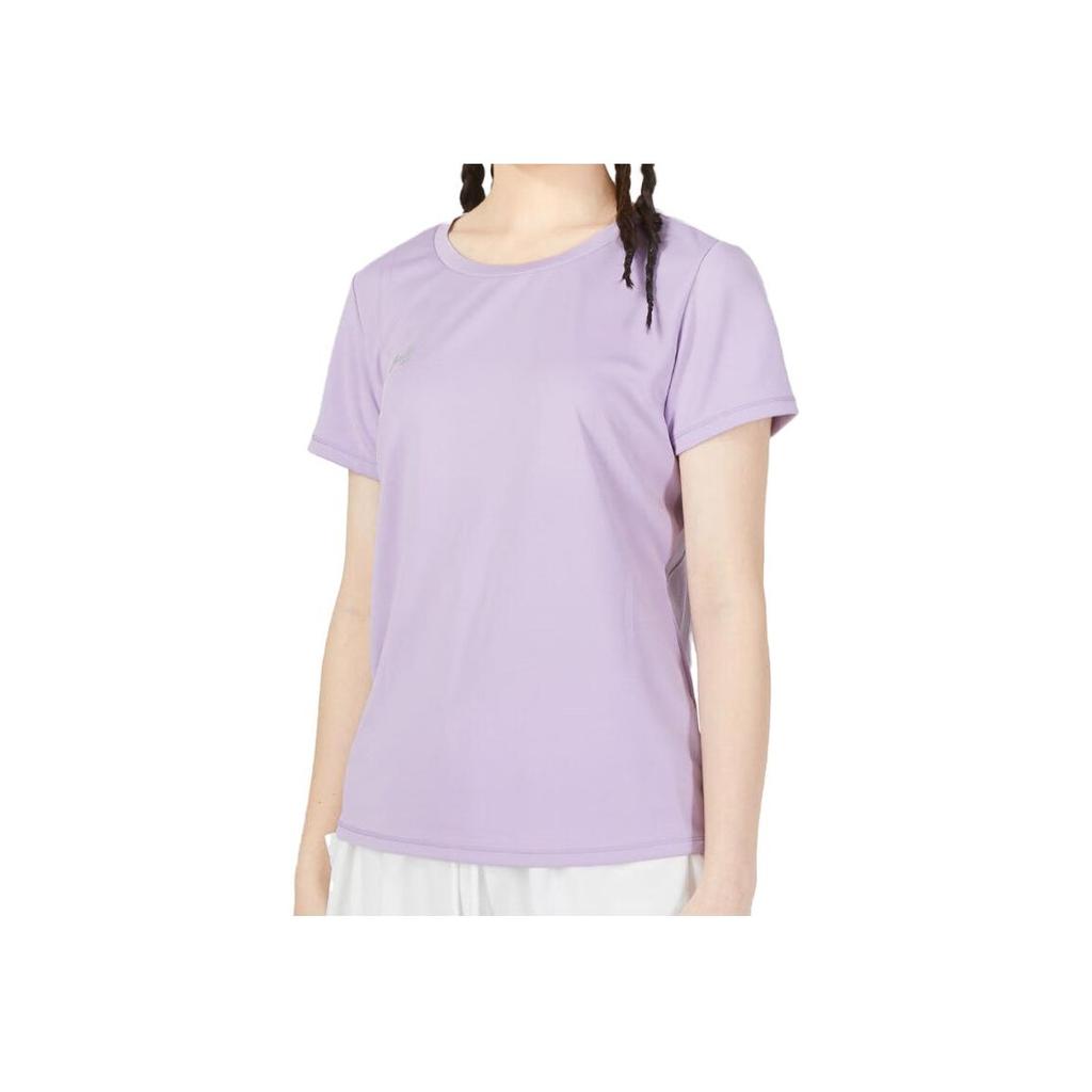 Under Armour Solid Round Neck Running Short Sleeve T-Shirt Women Tops Lilac-Purple 23500508-562