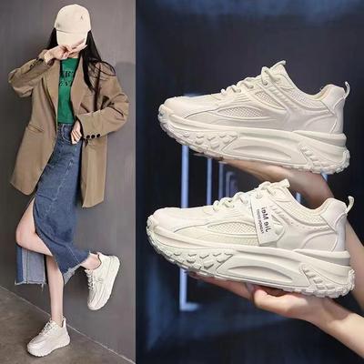 Обувь Daddy Shoes, женская, летняя и осенняя, дышащая, спортивная, повседневная обувь, толстая подошва, открытая стопа, женская обувь маленького размера