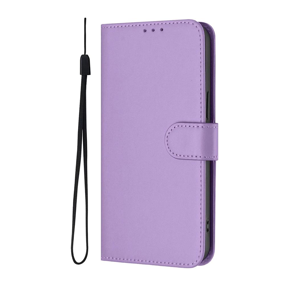 Однотонный чехол-кошелек для Samsung Galaxy M62 M55 M54 M53 M52 M35 M34 M33 M32 M23 M15 M14 M13 F62 Держатель для карт Ремешок Чехол для телефона