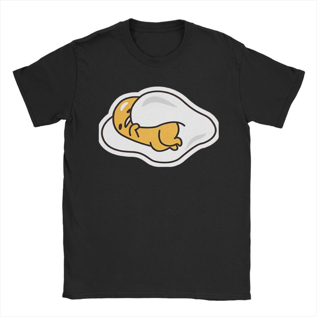 Повседневная футболка Gudetama "Вы заслужили поспать" для мужчин, с круглым вырезом, короткий рукав, хлопковый летний топ