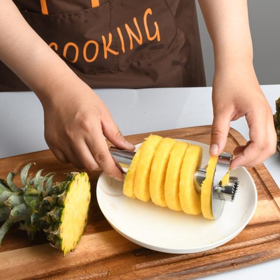 Овощечистка для очистки ананасов из нержавеющей стали, нож для резки, нож для очистки фруктов, легкая резка, антикоррозийные лезвия, кухонный гаджет