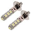 2Pcs H1 13 LED 5050 SMD White Light DC 12V Car Headlight Fog