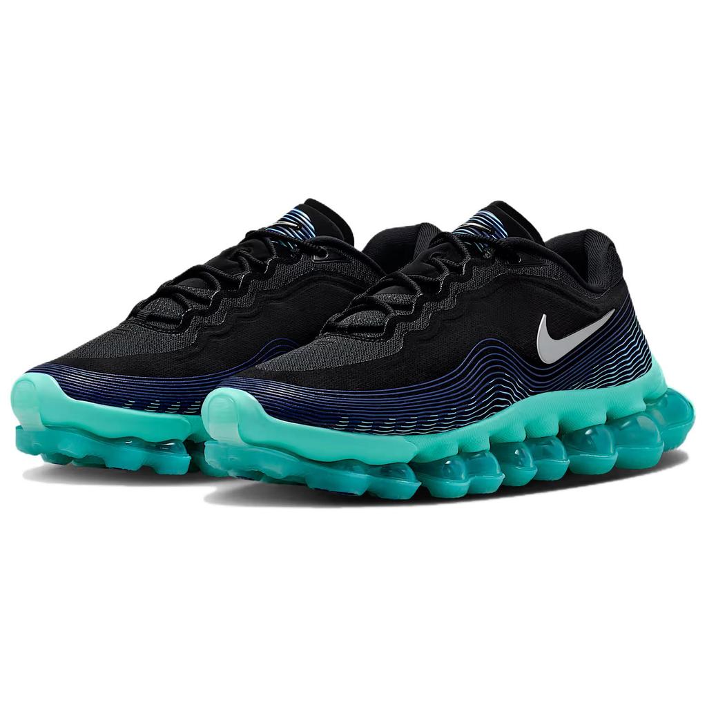 Nike Air Liquid Max Черные Сияющие Синие Мужские Кроссовки Аврора-Зеленый Хром IQ7635-001