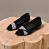 Bright Diamond Temperament Matte Suede Pointed Head Small High Heel Fashion Light Mouth Thin Heel Elegant Spring and Autumn Commuter Women's Leather