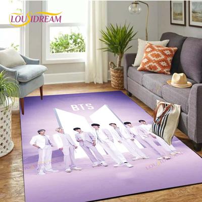 Новейший ковер Kpop Bangtan Boys BTS, детский игровой коврик для пола, новейший 3D-узор, декоративный ковер для гостиной