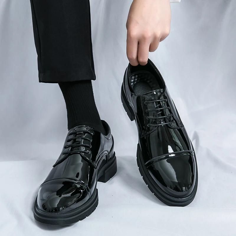 Классические лоферы класса люкс, зеленые оксфордские туфли, деловые повседневные кожаные туфли на шнуровке, свадебные туфли на низком каблуке, яркие цветные туфли