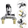 1pc Hot-Cold Water Mixer Tap Basin Faucet Bathroom Washbasin Faucet Alloy Side Open Two-piece Wall Mounted Bathroom Fixtures