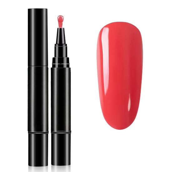 1/6Pcs Nail Polish Pen 3-in-1 Quick Dry Long Lasting High Gloss DIY Manicure Nail Art Natural Nude Women Girls Fingernail Toenail Gel Polish Pen
