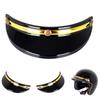 Motorcycle Face Shield Visor Retro Anti-Fog Scratch Resistant Universal Fit Replacement for Outdoor Road Riding