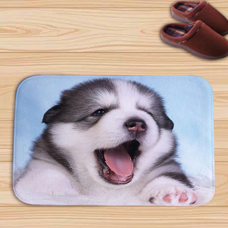 Коврик для входной двери с принтом корги, ковер для спальни, гостиной, коридора, нескользящий ковер для домашнего животного, щенка, балкона, домашний ковер