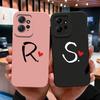 For Redmi Note 12 12R 12S 13 13R 5 Turbo 3 4 Phone Case Lucky 26 Letter Soft Liquid Silicone Anti Fall Durable Anti Fingerprint Housing For Redmi Capa