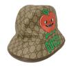 Used 9539 Apple Bucket Hat 700667 4HANT 8964 7919 Pablo Del Cielo Apple Red Large 23.2" GG Supreme Beige Men's from