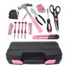 39 Pcs Household Tool Kit Pink Portable Hand Toolbox Hammer Screwdriver Wrench Repair Maintenance