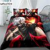 Tokyo Ghoul Аниме 3D Печатный Комплект Постельного Белья Пододеяльник Наволочки Одеяло Мягкое Постельное Белье для Фанатов