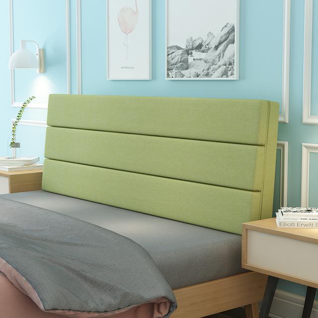 Современный однотонный мягкий чехол для изголовья кровати, подушка из губки с высоким отскоком, съемная моющаяся подушка для талии, чехол для изголовья кровати