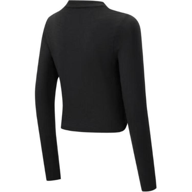 Nike Женская футболка с длинным рукавом W Nsw Chll Knt Ls Cr Удобная Мягкая Круглый вырез Приятная к коже Черный HF5323010