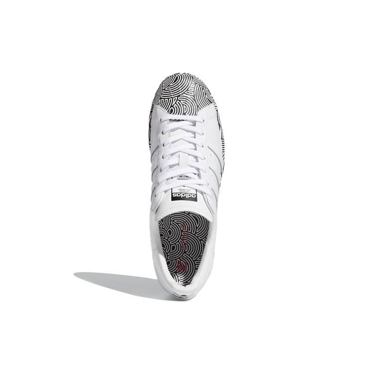 Hirocoledge x adidas Superstar Такахаси Хироко - Белые Черные Унисекс Кроссовки Облачно-Белый Основной-Черный Сигнально-Розовый FY1588