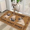 Welcome Home Pomeranian Pattern Rug Living Room, Bedroom, Hallway Entrance Door Mat Soft Comfortable Floor Mat Home Decor