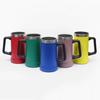 700ML Beer Stein Double Wall Insulation Stainless Steel Coffee Mug Thermal Tumbler for Hot Cold Drinks Big Grip Shatterproof Adventure Drinking Cup