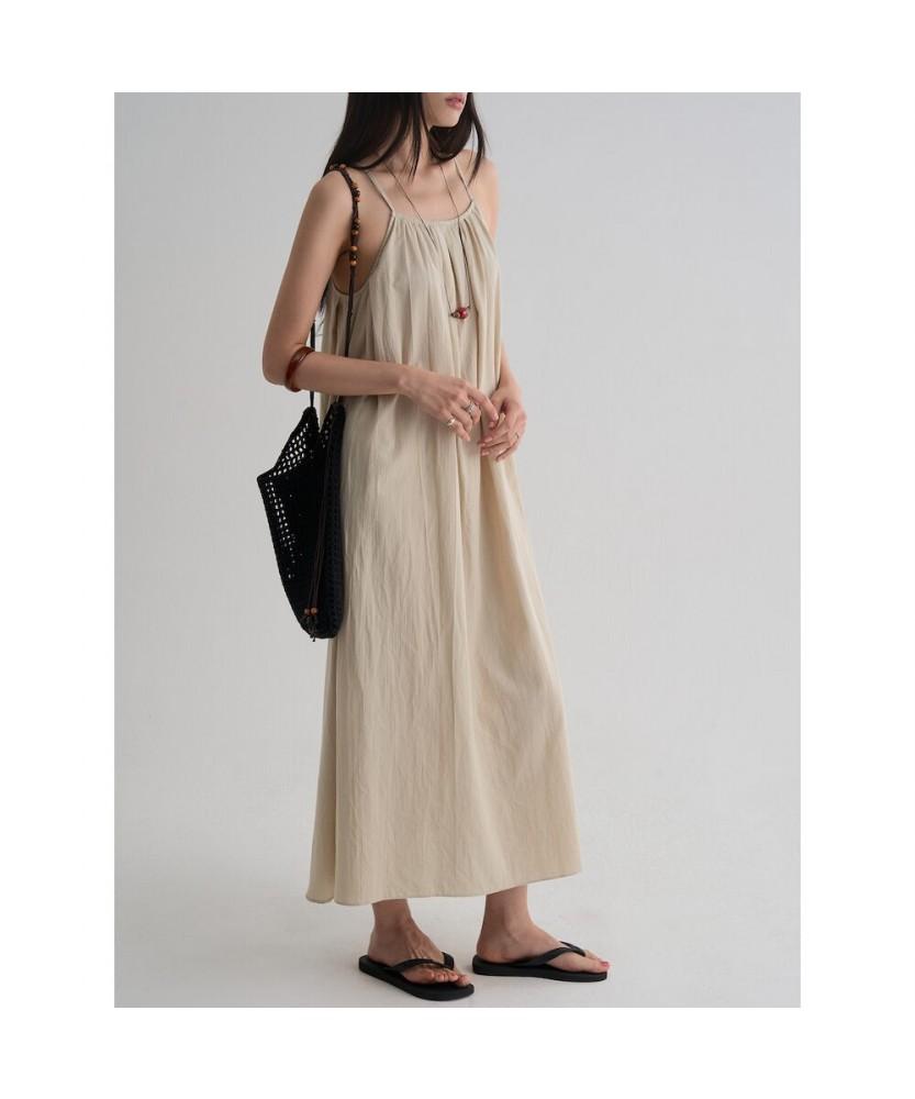 8SECONDS Sleeveless Maxi Dress Beige