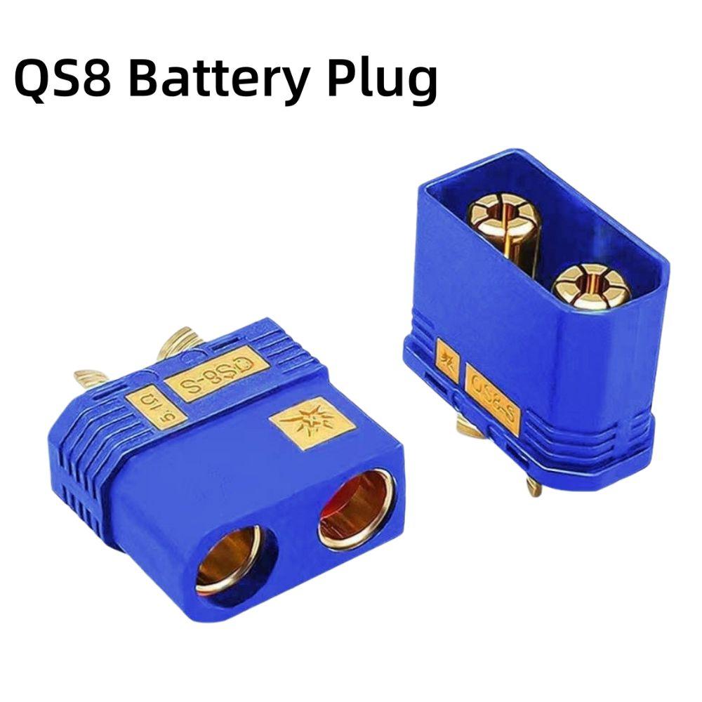 Anti Spark QS8-S Connector Gold Plated RC Accessories New QS8P-S Battery Plug  for RC Model Car