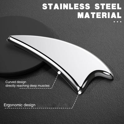 Массажер Гуаша из медицинской нержавеющей стали, скребок для мышц, набор инструментов для массажа мышц и снятия болезненности мышц