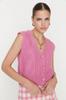Women's Elegance Style Sweater Stone Soft Textured Knitwear Vest