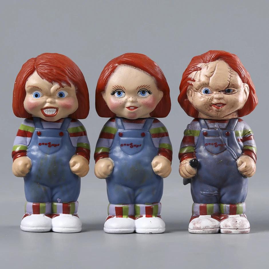 3 шт./комплект Хорошие Парни Детские Игры Мини Фигурка Чаки ПВХ Милые Игрушки Модель Куклы Brinquedos