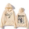 Singer Miley Cyrus Hoodies Long Sleeve Casual Hooded Sweatshirts Hip Hop Graphic Printing Pullovers Hooded Sudaderas Mens