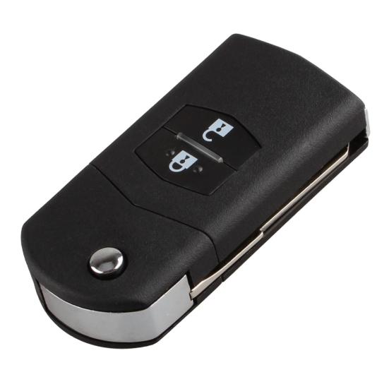 Замена автомобиля складной 2-кнопочный чехол для ключа дистанционного управления для Mazda