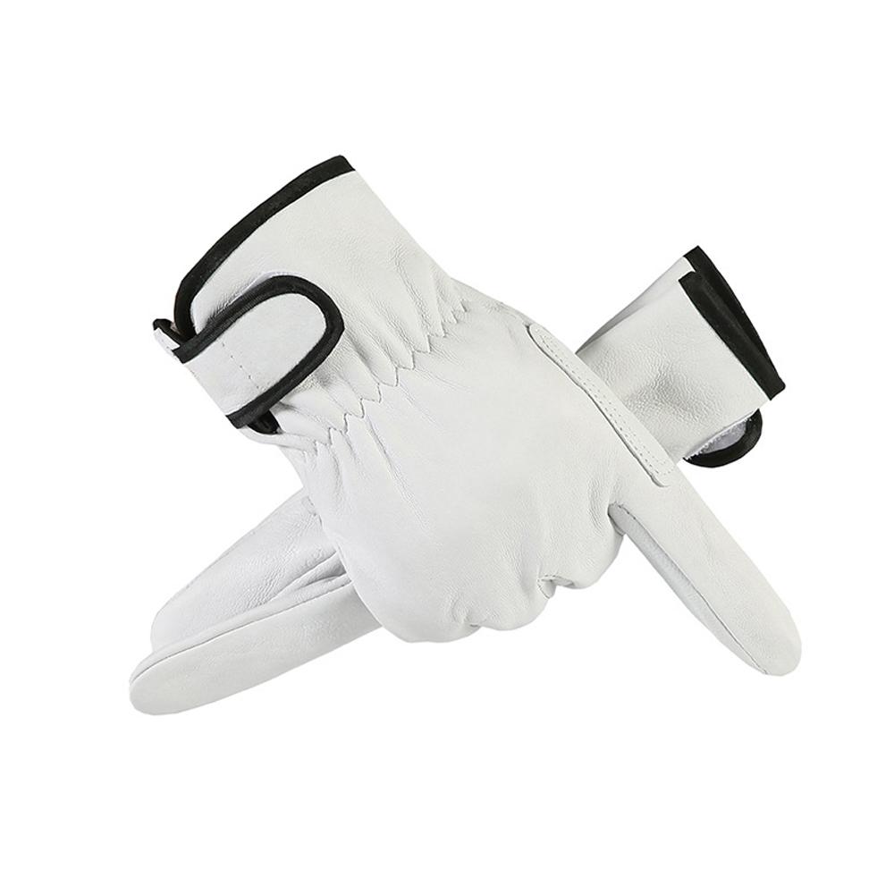 Sheepskin Leather Work Gloves Worker Labor Protection Gloves Welding Safety Protection Garden Carpentry Wear-resistant Gloves