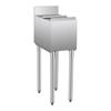 VEVOR Commercial Ice Bin, 28 L Underbar Ice Bin, 12 x 19 x 37 in Stainless Steel Ice Chest with Sliding Lid, Bottle Holders, Adjustable Bullet Feet