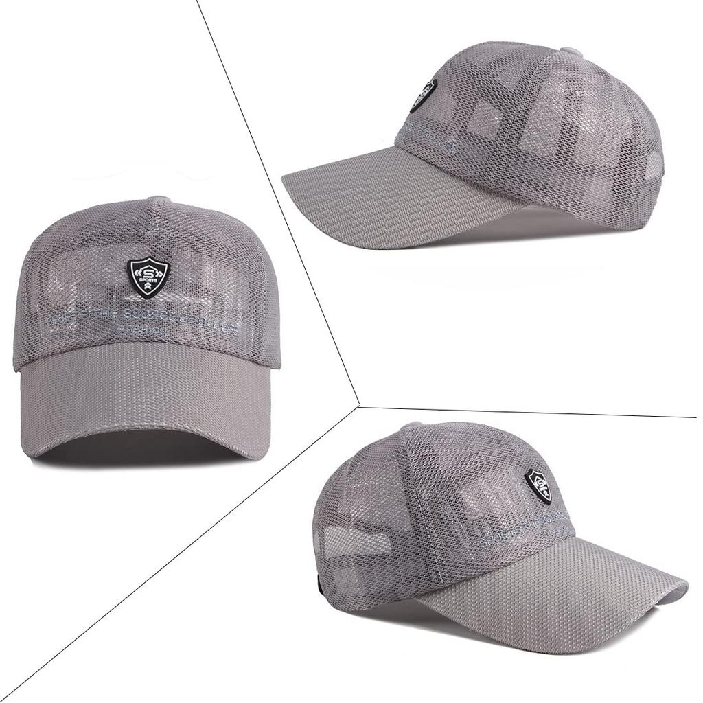 AXIAO Сетчатая кепка для бега и активного отдыха Дышащая сетка Тепловой удар Лето УФ-защита от солнца Бейсболка Мужская Весна/Лето Активный отдых, Строительство,